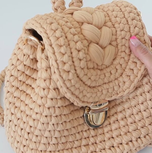 Rome •Mini crochet backpack purse - Image 3