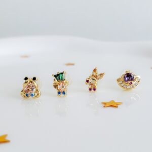 Alice in Wonderland Stud Earrings