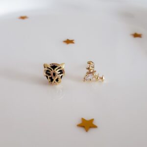 Black Panther Stud Earrings
