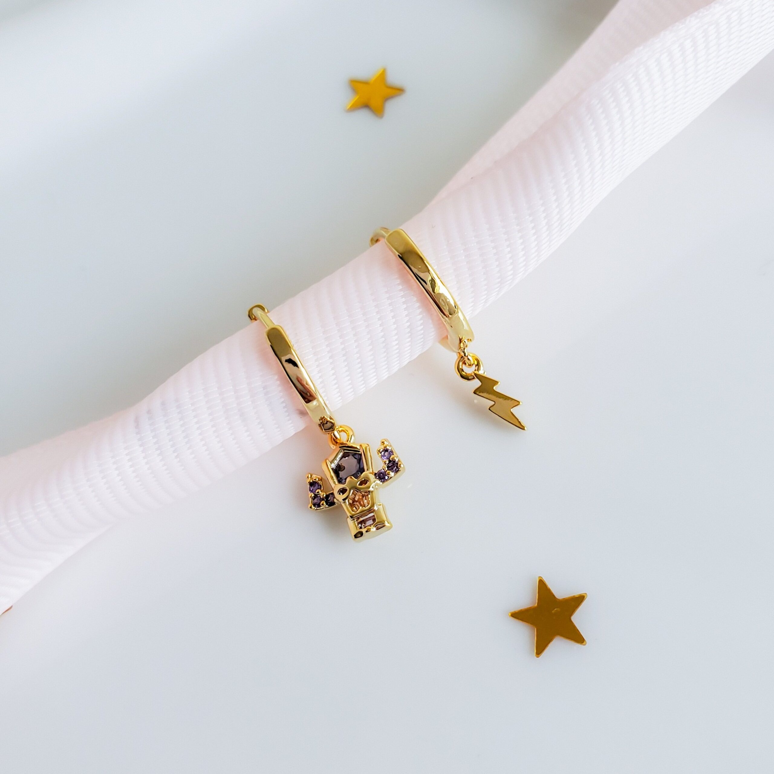 Galactus Small Gold Hoops