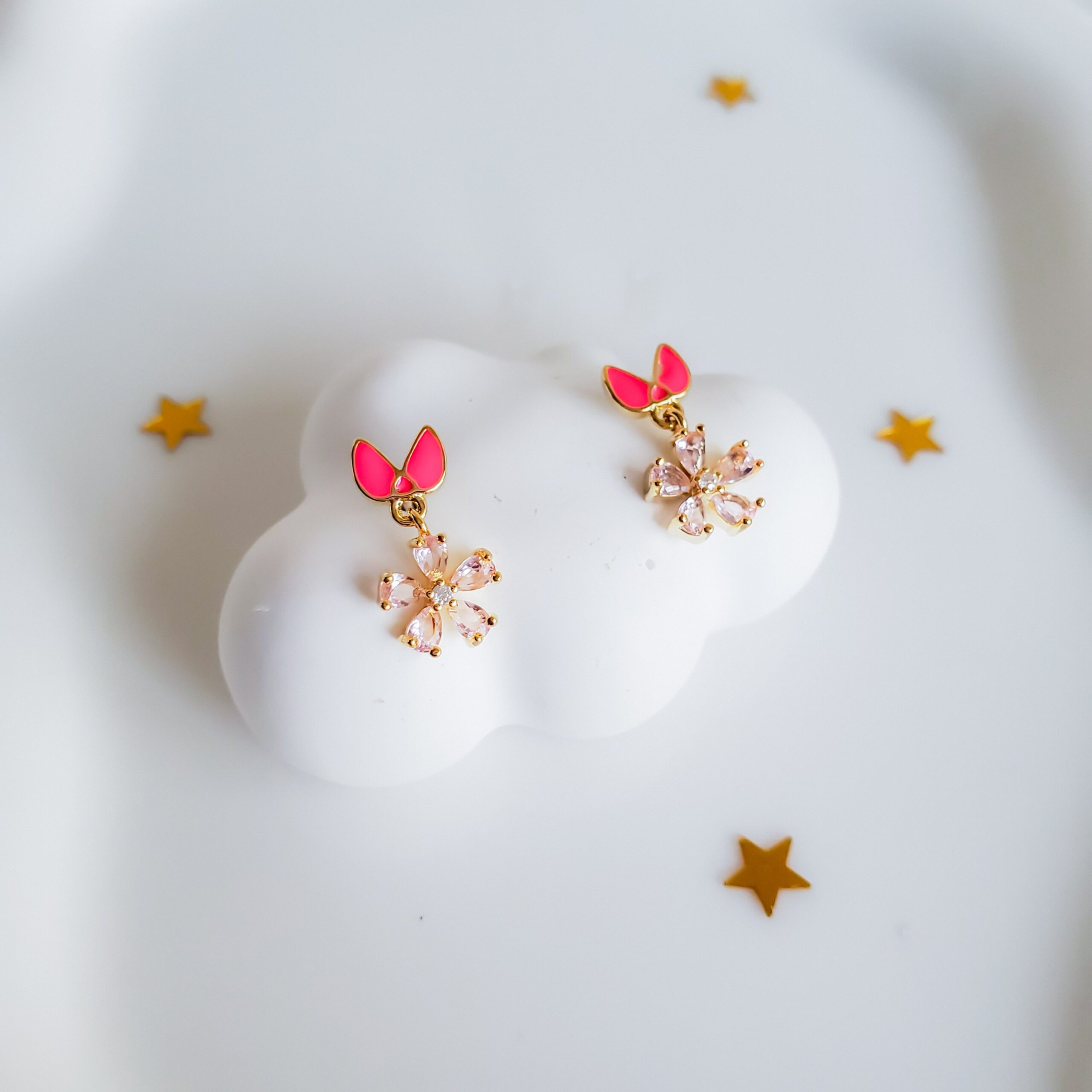 Sakura Blossom Stud Earrings