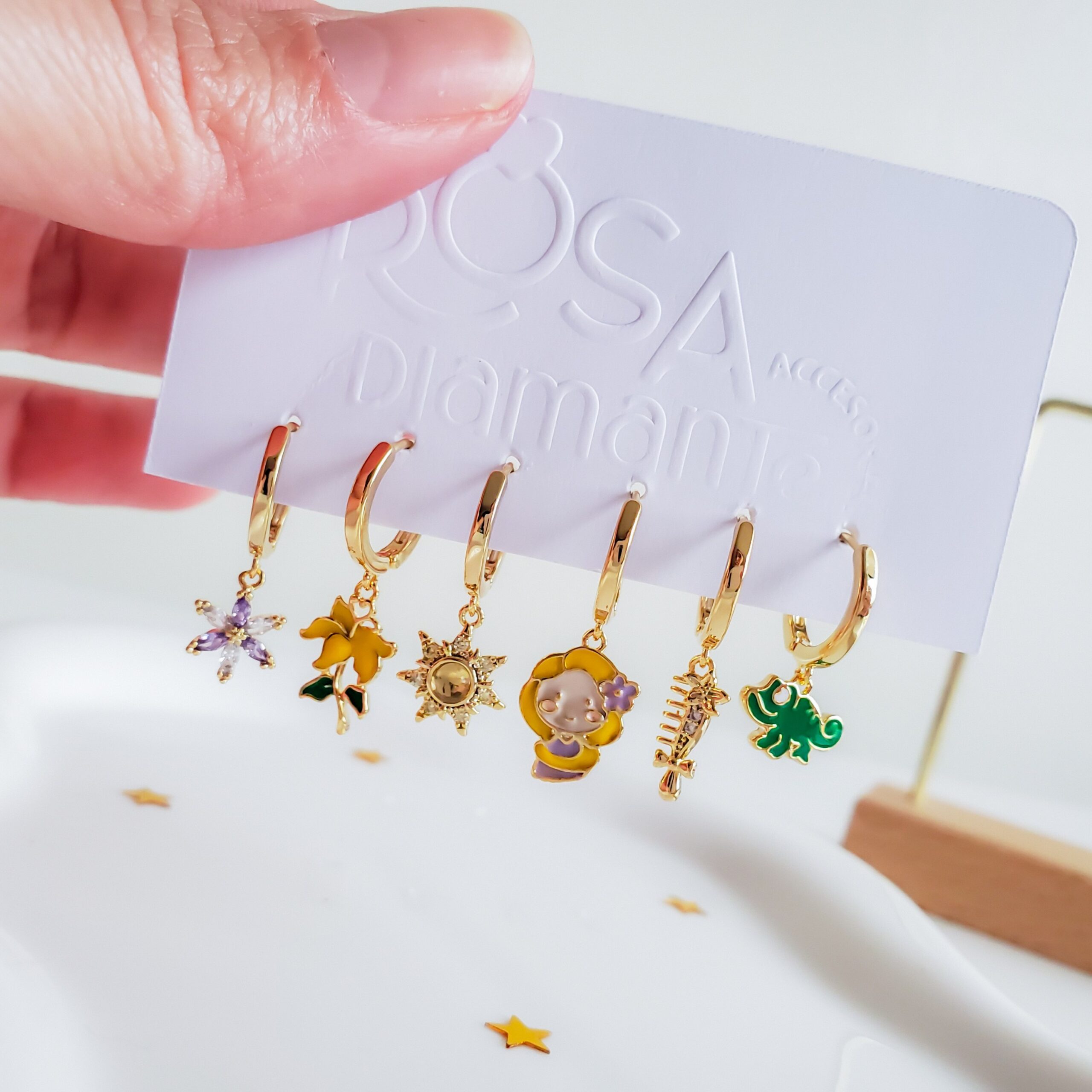 Rapunzel Small Gold Hoops