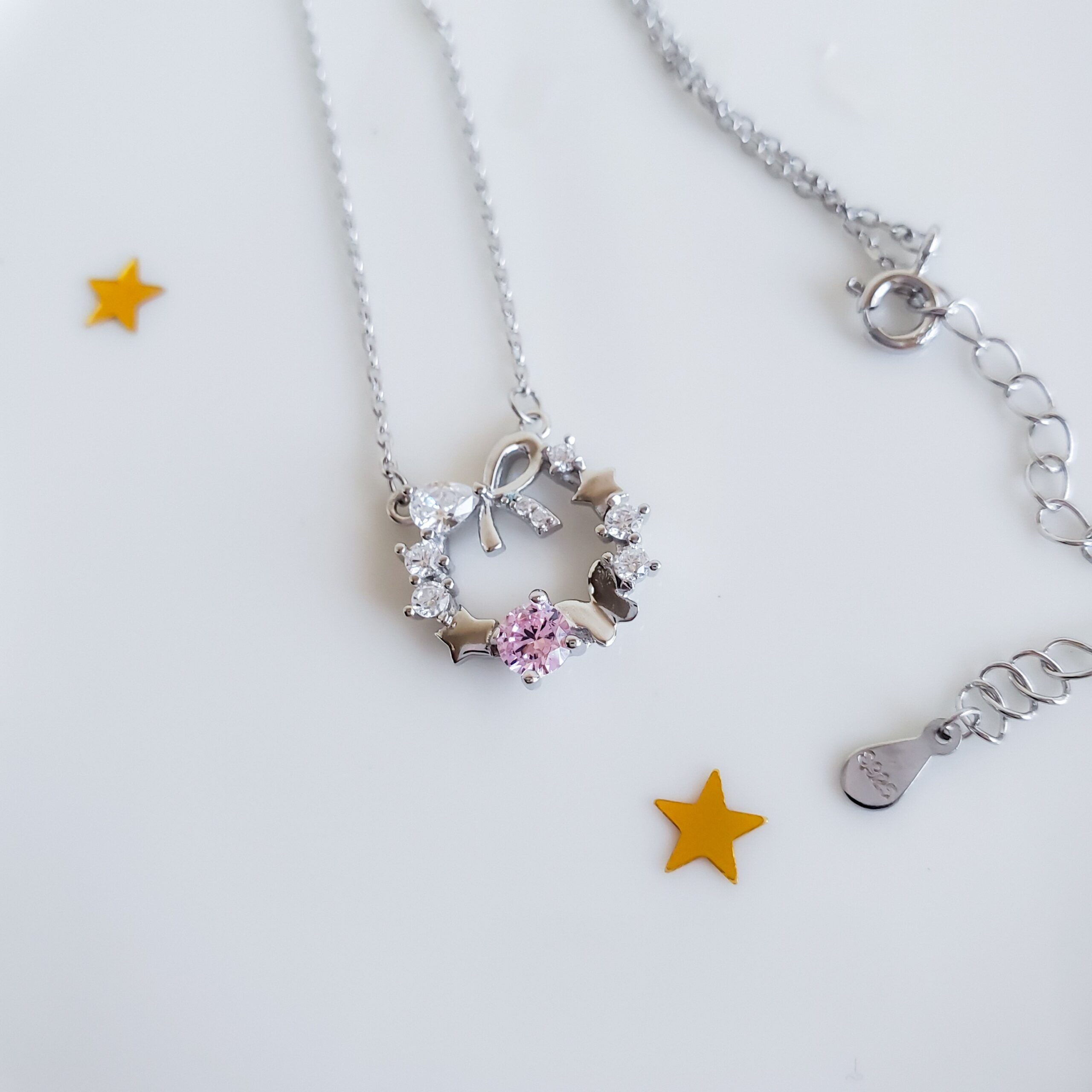 Garland and Bow Knot Necklace