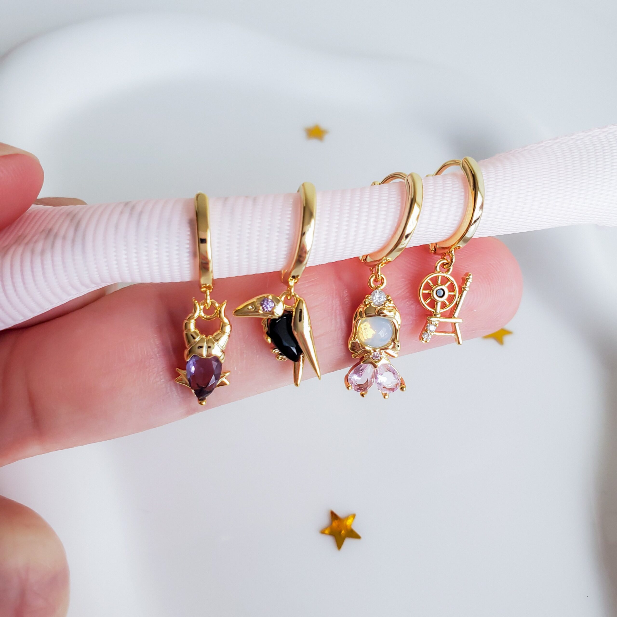 Sleeping Beauty Hoop Earrings