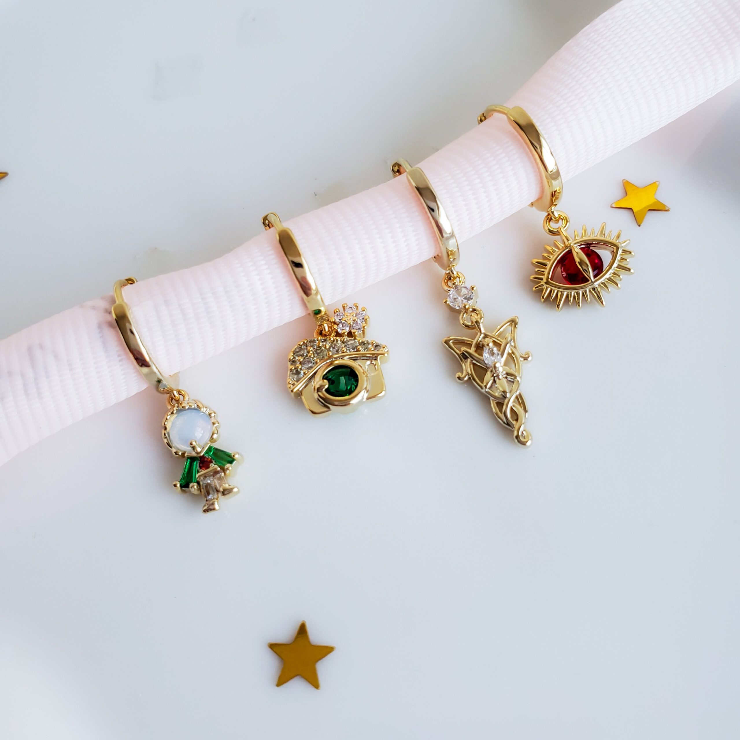 Lord of the Rings Hoop Earrings